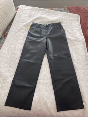 NWT Wilfred Black Faux Leather Pants